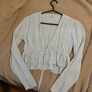 Sunday’s best tie front blouse